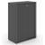 Uni Slide Office Lockable Cabinet w/Sliding Doors & 6 Shelves