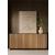 Noir Wood/Metal TV Entertainment Credenza Stand w/4 Doors