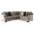 Bovarian 2-Piece Polyester L-Shaped Sectional Sofa