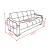 SM Uptown Fabric/PU Sleeper Sofa with Storage