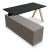 Viga Office Melamine Single Desk w/Managerial Storage w/4 Fronts Left, W62.9