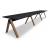 Viga Office Veneer Single-Row 3-Desk Bench