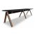 Viga Office Melamine Single-Row 2-Desk Bench