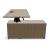 Viga Office Melamine Single Desk w/Managerial Storage w/3 Fronts