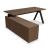 Viga Office Veneer Single Desk w/Managerial Storage w/4 Fronts Left, W70.8