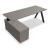 Viga Office Melamine Single Desk w/Managerial Storage w/3 Fronts Left, W78.7