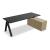 Viga Office Veneer Single Desk w/Managerial Storage w/3 Fronts Right, W78.7
