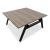 Viga Office Melamine Straight 2-Desk Bench, W62.9