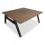 Viga Office Veneer Straight 2-Desk Bench, W70.8