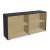 Viga Office Veneer/HPL Bookcase w/4 Shelves