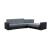 Porto L-Shaped Fabric Convertible Storage Sectional Sofa