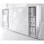 Standard Office Managerial Cabinet w/2 Drawers, 3 Open Shelves & Zig-Zag HPL Sliding Door