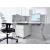 Valde 75.1-inch x 86.9-inch Corner Reception Desk w/LED Light