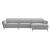 Valencia Microfiber Fabric L-Shaped Customizable Reclining Sectional Sofa