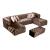 Valencia Upholstered U-Shaped Double Chase Sectional
