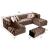 Valencia Upholstered U-Shaped Double Chase Sectional