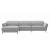 Valencia Microfiber Fabric L-Shaped Reclining Sectional Sofa w/Left Chaise