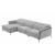 Valencia Microfiber Fabric L-Shaped Reclining Sectional Sofa w/Left Chaise