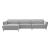 Valencia Microfiber Fabric L-Shaped Reclining Sectional Sofa w/Left Chaise