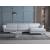 Valencia Microfiber Fabric L-Shaped Customizable Reclining Sectional Sofa