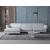 Valencia Microfiber Fabric L-Shaped Reclining Sectional Sofa w/Left Chaise