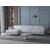 Valencia Microfiber Fabric L-Shaped Reclining Sectional Sofa w/Left Chaise