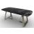 Sunshine W78.7-inch Ceramic/Metal Customizable Extendable Elliptical Dining Table