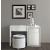 Dama Bianca Vanity Table B w/2 Drawers & Door