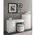 Dama Bianca Vanity Table D w/8 Drawers & Door