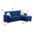 Vermont Fabric Sectional Sofa w/ Reversible Chaise