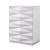 Verona Modern Leatherette 3D Platform Bedroom Set