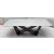 Vex Rectangular Porcelain Top Storage Coffee Table with V-Shaped Structural Metal Legs