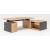 Viga Office Veneer Executive Desk w/Storage & Pedestal