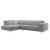 Vigo Polyester Fabric Left Arm Chaise Facing Sectional Sofa