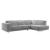 Vigo Polyester Fabric Right Arm Chaise Facing Sectional Sofa