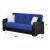 Virginia Fabric/Leatherette Storage Sofabed
