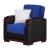 Virginia Fabric/Leatherette Armchair
