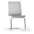 Eva Visitor Chair w/White Plastic Body & Chromed Steel Base