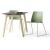 Polytone L Conference Chair w/Plastic Shell & Powder Coated Wire Steel Frame on Glides