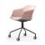 Polytone C Visitor Chair w/Plastic Shell & Pyramid Type Powder-Coated Wire Steel Base w/Hollow Castors