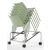 Polytone L Set of Conference Chairs w/Plastic Shell & Powder-Coated Steel 4-Leg Frame on Glides