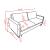 SM Volare Fabric Storage Sleeper Sofa