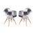 Willow Polyester Fabric Dining Chair (Set of 2)