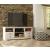 Willowton 4-Piece Coastal Entertainment Wall with Bridge - Whitewash