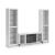 Brollevi 3-Piece Entertainment Center - White Modern Farmhouse
