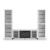 Brollevi 3-Piece Entertainment Center - White Modern Farmhouse