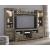 Trinell 4-Piece Rustic Entertainment Wall with Bridge - Brown