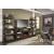 Starmore 3-Piece Fireplace Wall Unit - Brown & Gunmetal