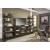 Starmore 3-Piece Fireplace Wall Unit - Brown & Gunmetal