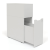 Boxi Office Lockable Storage Tower w/Sliding Doors Top Bookcase